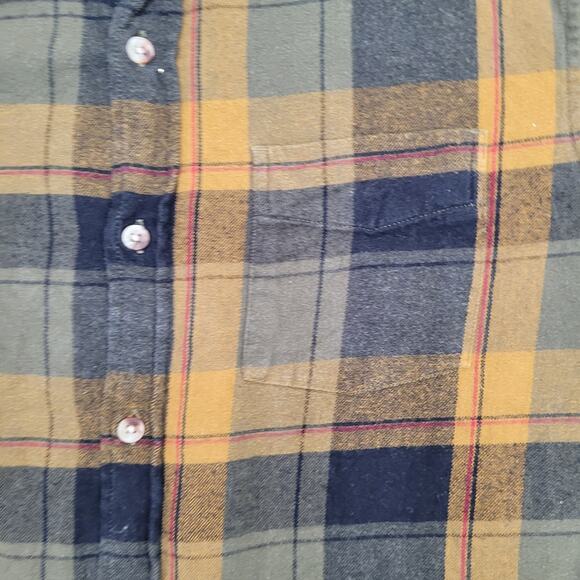 Red-Head Flannel Button Shirt Large 23x28 Shadow Plaid - Picture 11 of 14